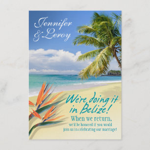 Den Jennifer SMARAGDEN BEVATTNAR det Belize Inbjudningar
