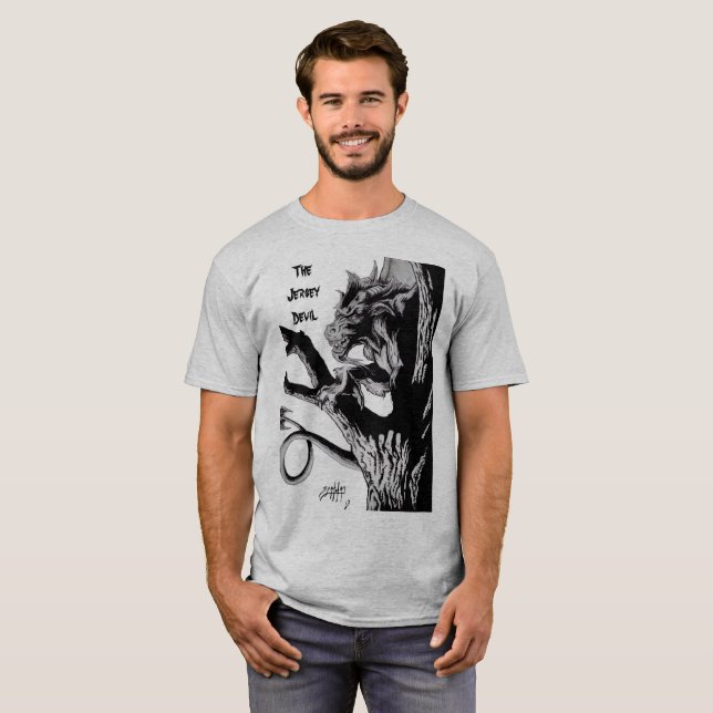 Den Jersey djävulen T Shirt (Hel framsida)