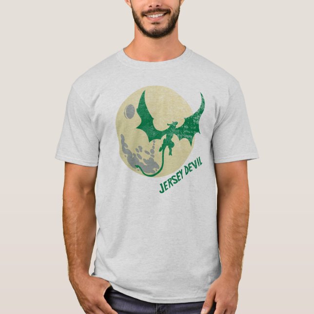Den Jersey djävulen Tee Shirt (Framsida)