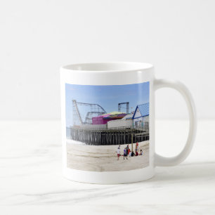 Den Jersey kusten på sjösidahöjder Kaffemugg