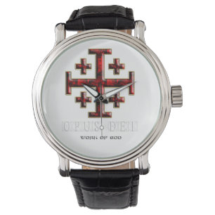 Den Jerusalem kor - ver 1 - Opus Dei - svart Armbandsur