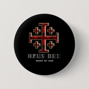 Den Jerusalem kor - ver 1 - Opus Dei - svart Knapp