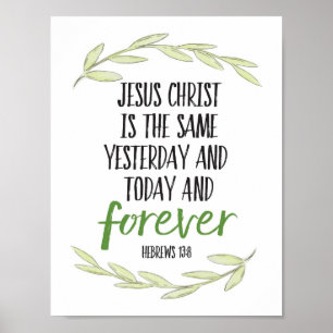 Den Jesus Kristus är det samma för Poster