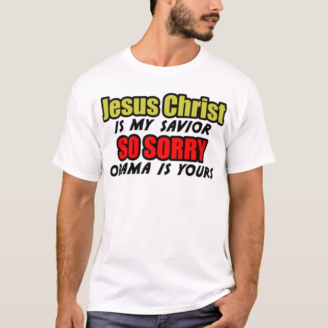 Den Jesus Kristus är min frälsare Tee Shirt (Framsida)