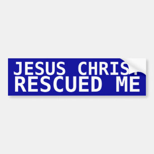 Den Jesus Kristus räddade mig Bildekal