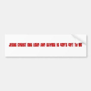 Den Jesus Kristus vår Lord och frälsare är GUD Bildekal