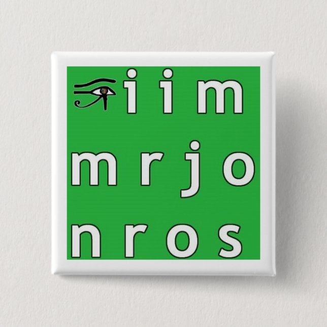 Den Jim Morrison anagramen knäppas Knapp (Framsida)