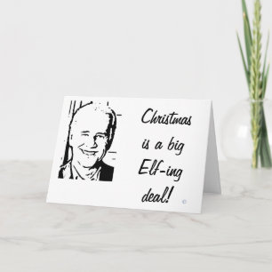 Den Joe Biden julen är ett stort Elfing avtal Helgkort