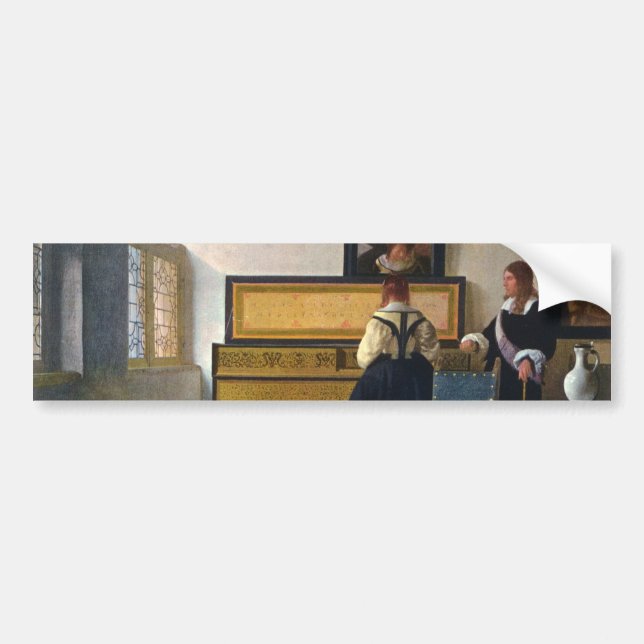 Den Johannes Vermeers musikkursen (circa1663) Bildekal (Framsidan)