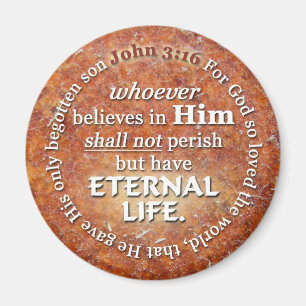 Den John 3:16 för gud älskade så världsbibelve Magnet