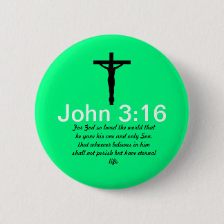 Den John 3:16 med Scripturegrönt knäppas Knapp