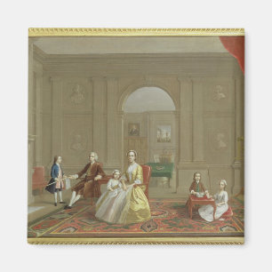 Den John baconfamiljen, c.1742-43 (olja på kanfas Magnet