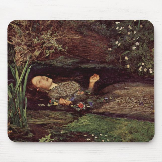 Den John Everett Millais Ophelia musen vadderar Musmatta (Framsidan)