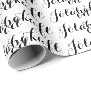 Den Jólabókaflóð vitsvarten skrivar bokfloden Presentpapper