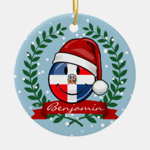 Den Jolly Dominikanska republiken sjunker jul Julgransprydnad Keramik
