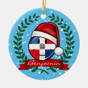 Den Jolly Dominikanska republiken sjunker jul Julgransprydnad Keramik