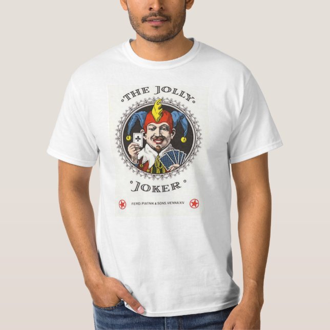 Den jolly jokeren som leker det grafiska kortet tröja (Framsida)