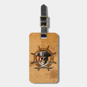 Den Jolly Roger piraten rullar Bagagebricka