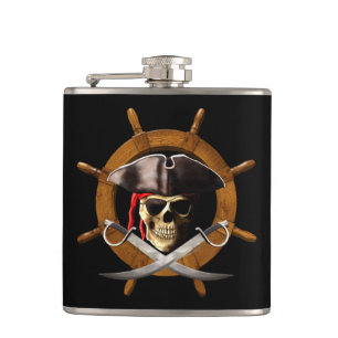 Den Jolly Roger piraten rullar Fickplunta