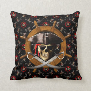 Den Jolly Roger piraten rullar Kudde