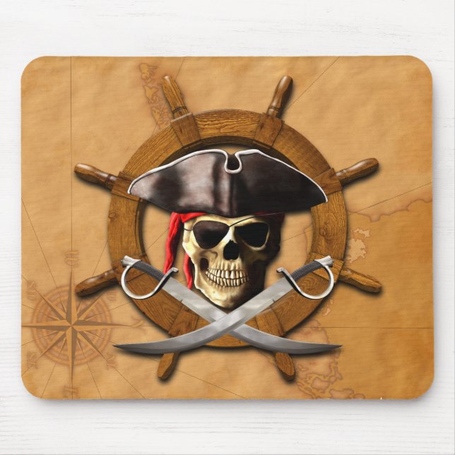 Den Jolly Roger piraten rullar Musmatta (Framsidan)
