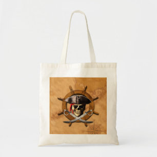 Den Jolly Roger piraten rullar Tygkasse
