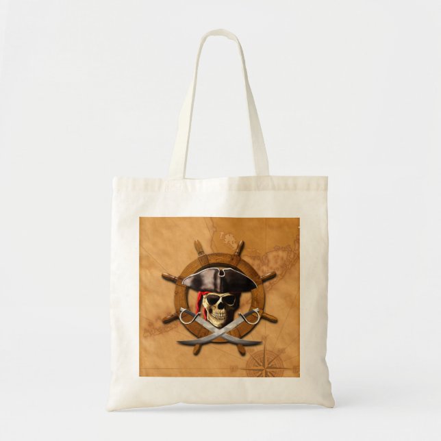 Den Jolly Roger piraten rullar Tygkasse (Framsidan)