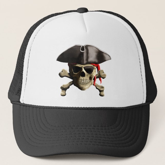 Den Jolly Roger piratskallen Keps (Framsida)