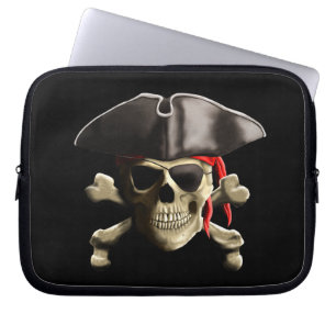Den Jolly Roger piratskallen Laptop Fodral
