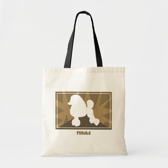 Den jordnäraa pudeln hänger lös tygkasse (Framsidan)