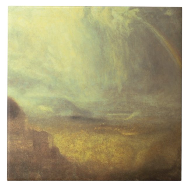 Den Joseph Mallord William turner | landskap med Kakelplatta (Framsidan)