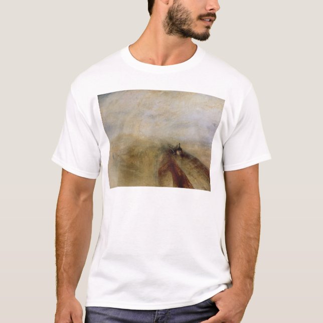 Den Joseph Mallord William turner | regnar ånga Tee Shirt (Framsida)