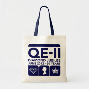 Den jubileums- diamantjubileet hänger lös tygkasse