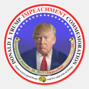 Den jubileums- klistermärken för trumfImpeachmen