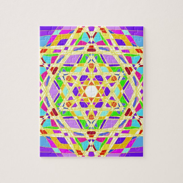 Den Judaical vitrail.en Pussel (Vertikal)