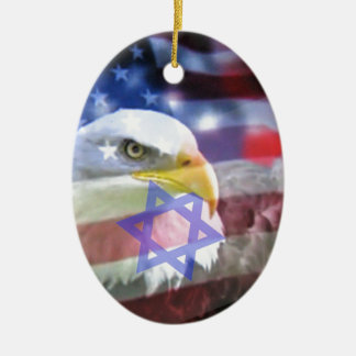 Den judiska american.en julgransprydnad keramik