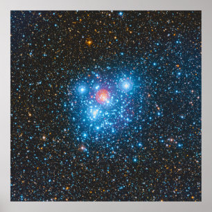 Den judiska boxen Kappa Crucis Star Cluster NGC 47 Poster