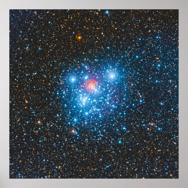 Den judiska boxen Kappa Crucis Star Cluster NGC 47 Poster (Framsidan)