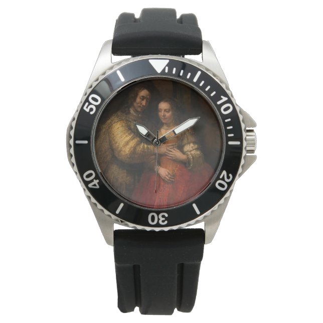 Den judiska Briden (av Rembrandt) Armbandsur (Framsida)