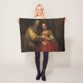 Den judiska Briden (av Rembrandt) Fleecefilt