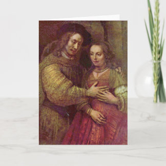 Den judiska bruden specificerar vid Rembrandt Van Kort