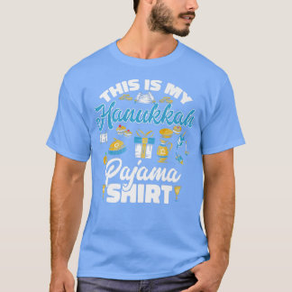 Den judiska julen Menorah Det här är min Hanukkah T Shirt