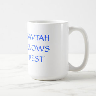 DEN JUDISKA MUGGHEBRÉN SAVTA VET BÄST KAFFEMUGG