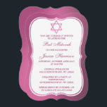 Den judiska stjärnan för metallisk Rosa av David B Inbjudningar<br><div class="desc">Dessa inbjudningar kan anpassas för alla judiska heligor, inklusive Pub Mitzvah, Bat mitzvah, bekräftelse, Bröllop etc. Lägg till anpassningsbarnas ordalydelse genom att använda avsnittet "Redigera den här designmallen" eller klicka på den blå "Anpassa den" om du vill ändra teckensnittet stil och färg eller lägga till ett foto eller extra på...</div>