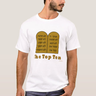 DEN JUDISKA UTSLAGSPLATSEN BÄSTA TIO TEE SHIRT