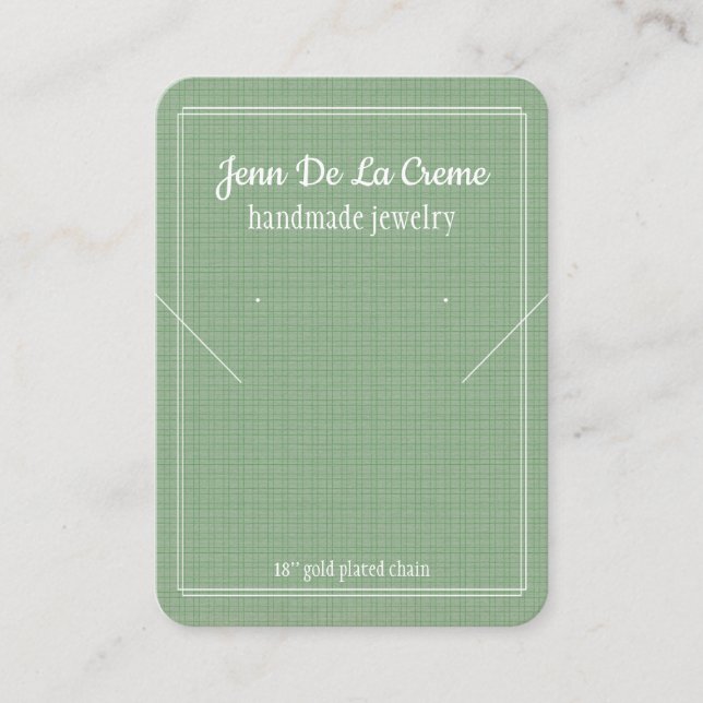 Den judiska Visningen White Print Mint-Grönten (Framsida)