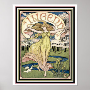 Den Jugend art nouveau täcker 16 x 20 Poster