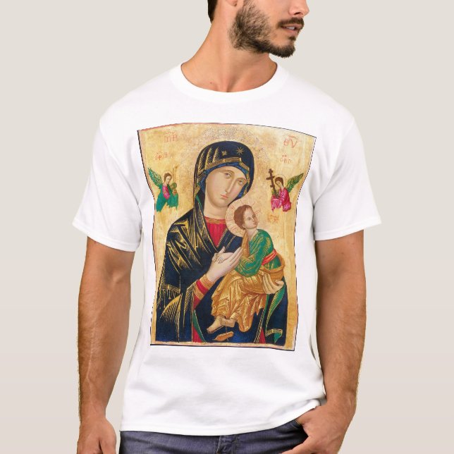 Den jungfruliga Mary T-tröja T-shirt (Framsida)