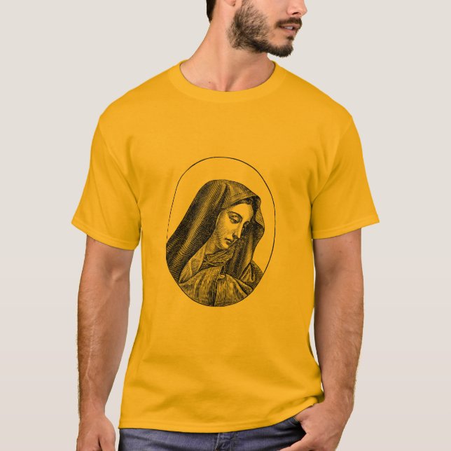 Den jungfruliga Maryen T Shirt (Framsida)