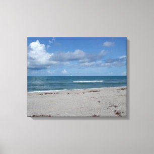Den Jupiter ön - Florida - vinkar på stranden Canvastryck